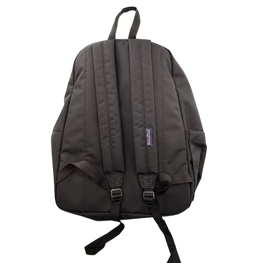 JanSport Superbreak FX Plus Backpack Black Cherries EUC